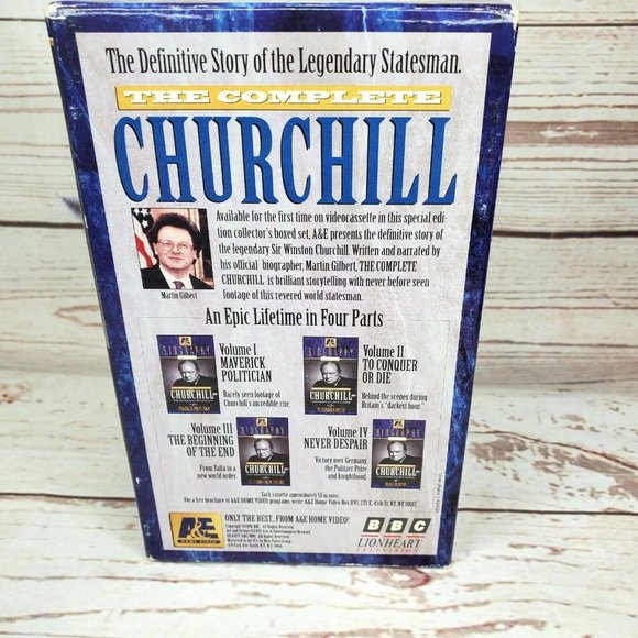Winston Churchill A&E Biography VHS Set - Picture 2 of 7